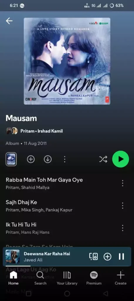Spotify App Screenshot
